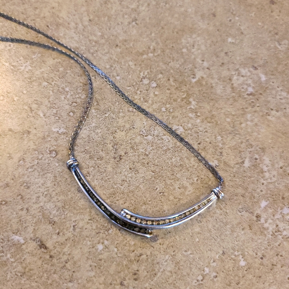Black diamond necklace
